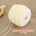 Pikkukuva 4 / 8: 100 m/rulla jäljitelmä helmilankahelmet Garland String DIY hääkoristelu 2,5 mm (beige)