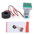 Miniatyrbillede 1 af 8: Aktuel signalindikator Universal 2‑Display firkantet lampe lys 60~500V AC AD16‑22FVAGrøn