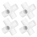 Miniatyrbillede 8 af 8: 10 STK PVC-plastrørforbindelse 6-vejs rør Hjørnealbuefittings 25mm indvendig diameter hvid