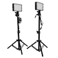 Miniatyrbilde 2 av 8: LED-påfyllingslys Dimbar 6000K USB LED-videolys med justerbart stativ for konferansesamtale Streaming videofotografering