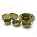 Miniatyrbillede 2 af 5: 1 stk. Non-stick Camping Madpande Service Udendørs Kogegrej Kogeplade Picnic Fad Bushcraft Picnic Vandreture Redskaber Forsyninger Sort 7 tommer