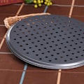 Miniatyrbillede 4 af 8: Non Stick Pizza Pan Pizza Bakke Rund Pizza Bageplade Stærk Bageværktøj