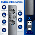 Pikkukuva 3 / 5: 2-in-1 USB Type C Esitysklikkeri, Ladattava Langaton Esityksen Kaukosäädin, Klikkeri yhteensopiva PowerPoint-esitysten kanssa
