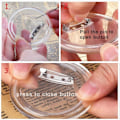 Miniatyrbillede 3 af 5: 36 STK. Make Her Customizable Badge 44mm Pin til DIY Håndlavede Idéer (36 stk.)