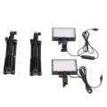 Miniatyrbilde 1 av 8: LED-påfyllingslys Dimbar 6000K USB LED-videolys med justerbart stativ for konferansesamtale Streaming videofotografering