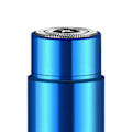 Miniatyrbild 7 av 8: Elektrisk skäggklippare Mini USB Uppladdningsbar Bärbar Roterande elektrisk skäggtrimmer för män Kvinnor Blå