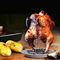 Miniatyrbilde 2 av 5: Kylling Grillstativ, Kyllingbeinholder, Kyllingholder i Rustfritt Stål, Non-Stick Kylling Kalkun Stekeform Grill Baking Matlaging Gryter, BBQ Ølboks C