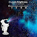 Miniatyrbilde 3 av 5: Astronaut Galaxy Projektor Stjernehimmel Nattlys, Astronaut Stjerneprojektor med Nebula, Timer og Fjernkontroll, Stjernelampe for Soverom og Tak