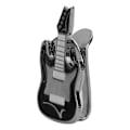 Miniatyrbild 2 av 8: Metallisk magnetisk golfkeps hatt visir klämma bollmarkör tillbehör (svart gitarr)
