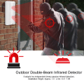 Miniatyrbild 7 av 8: Utomhus Smart Vattentätt Dubbelstrålande Infraröd Anti-Pet Detector Säkerhetssystem