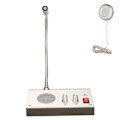 Miniatyrbild 6 av 8: Fönsterhögtalarsystem Silver Dual Way Automatisk kontroll Pure Sound Intercom System för Bank 100‑240V EU-kontakt
