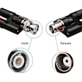 Miniatyrbilde 4 av 4: BNC til 4mm Banan Adapter, BNC Adaptere, BNC Hannplugg til 2 x 4mm Dobbel Banan Hunn Jack Adapter