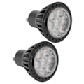 Miniatyrbilde 3 av 8: 2 stk. GU10-spotlightpære 3000K 7W varm hvitt LED-pæreerstatning for disk 110-240V