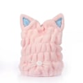 Miniatyrbillede 1 af 5: 2 Stykker Hurtigtørrende Mikrofiber Hårwrap Badehætte Badehåndklæder Blødt Vandabsorberende Turban