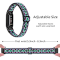 Miniatyrbillede 5 af 5: Fitbit Inspire 3 Nylon Solo Loop Sport Watch Band - Sort19
