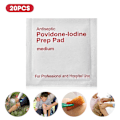 Miniatyrbillede 6 af 8: Bærbare Povidone Jod Non Woven Wipe Vådservietter Engangs Rengøringspude Åndbar (20 stk.)