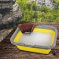 Miniatyrbillede 5 af 5: 1 stk. Sammenklappelig vask med 8,5 L vaskebalje til opvask, camping, vandreture og hjemmet