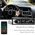 Miniatyrbild 5 av 5: 12V 1 DIN Bluetooth Bilstereo Audio In-Dash Handsfree FM Aux Ingång Mottagare SD USB MP3 Radio Spelare