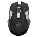 Miniatyrbillede 6 af 8: Trådløs mus 2.4G trådløs ergonomisk design 3 DPI skridsikker rulle USB genopladelig gamingmus til pc bærbar computer sort
