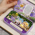 Miniatyrbild 4 av 8: DIY dockhus i trä med LED-belysning, miniatyrleksak, födelsedagspresent, julklapp, leksaker för barn Q-010
