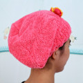 Miniatyrbild 5 av 8: Snabbtorkande cap Mjuk Coral Velvet Bowknot hatt cap(vattenmelonröd)