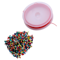 Miniatyrbillede 2 af 8: Beads String Kit Forbedre det visuelle Forskellige farver Keramiske Wear Beads Legetøj til Amblyopia Training Small 0.03in