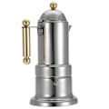Miniatyrbillede 4 af 8: Rustfrit stål Moka Pot komfur Espressobrygger med sikkerhedsventil 200 ml