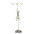 Miniatyrbild 4 av 8: Örhängen Halsband Prinsessklänning Stativ Display Järn Mannequin Prinsess Smyckeshållare Tallgrön 4
