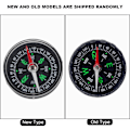 Pikkukuva 6 / 7: Ammattimainen Outdoor Camping Mini Survival Button -kompassi