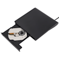 Pikkukuva 4 / 8: Ulkoinen DVD-asema Musta USB 3.0 -liitäntä Vakaa Luotettava matalakohinainen vaakasuuntainen itsekantava CD-kirjoitin