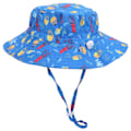 Miniatyrbillede 2 af 8: Hurtigtørrende spandhat unisex baby dreng pige udendørs justerbar strand cap spandhat1# S
