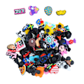 Miniatyrbillede 1 af 8: 100 stk. Cartoon Sko Charm Vandtæt Udsøgt Multipurpose Sko Dekoration Charm til Fest DIY