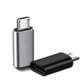 USB C-adapter, 2-pack - Micro USB till USB C-kontakt, Typ C hona till Micro USB hane adapter för PC, Galaxy