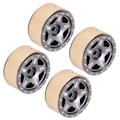 Miniatyrbilde 6 av 8: 4 stk. RC Bead Lock Hubs i aluminiumlegering og messing til RC-kjøretøydekk, nav for Axial SCX24 1/24 titanfarge