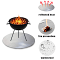 Miniatyrbilde 3 av 4: Isolert grillmatte for piknik - brannhemmende stoff, grå (30 tommer)