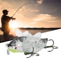Miniatyrbillede 7 af 8: Hårde fisk lokke Bionic Cicada Shape fiskeagn med roterende spins Propel diskant krog 7,5 cmY238-6