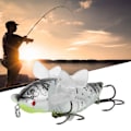 Pikkukuva 7 / 8: Kova kalaviehe Bionic Cicada Shape -kalastussyötti pyörivillä pyörteillä Potkuri Treble Hook 7,5 cmY238-6