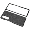 Miniatyrbillede 5 af 8: Business PU læder telefonetui til Galaxy Z Fold 3 ridsefast foldbar skærm telefoncover sort