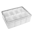 Miniatyrbilde 1 av 5: Stor Snackle Box - Delt Serveringsbrett med Lokk Hvit