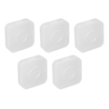 Miniatyrbillede 7 af 8: 5 stk. Pudder Puff Opbevaringsboks Holder Transparent Hvid Åndbar Støvtæt Makeup Puff Container Etui