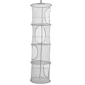 Miniatyrbilde 3 av 4: Leker Oppbevaringsstativ Hengende Kurv Diverse Organizer - 4 Lag Mesh Sammenleggbar Gul