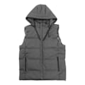 Miniatyrbilde 1 av 8: Oppvarmet vest med hette - Rask oppvarming - Jakke med 7 områder med karbonfiber - Konstant temperatur - USB-port for utendørs ski - XL - Grå