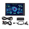 Miniatyrbillede 1 af 8: 3,5 tommer IPS USB Mini skærm AIDA64 PC CPU RAM Data Monitor PC Sensor Panel Display Temperatur Monitor Computer Temp Monitor