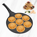 Miniatyrbillede 5 af 5: Mini Pandekagepande til 7 Flapjacks Non-stick Grillplade Nem Rengøring Perfekt til Børn Gave eller Ferie Morgenmad