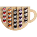 Miniatyrbild 1 av 5: Kapselhållare, Självhäftande Kapselförvaring, 36x Kaffekapseldispenser, Kaffepodsförvaring, Utrymmesbesparande Väggmontering, Roterande Kapselförvaring Com