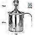Miniatyrbilde 4 av 5: 400ml Manuell Melkeskummer Rustfritt Stål Melkeskummer Dobbel Mesh Skumkopp