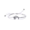 Miniatyrbilde 3 av 5: Yin Yang Justerbare Armbåndsett for Par Flettet Vennskapssmykker for Ham og Hennes