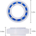 Miniatyrbild 3 av 4: Set med 10 kullager anpassningsbara för 180 Wheel Robot Pool Cleaner C60, Dimensioner: yttre 2,8 cm, inre 1,5 cm