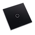 Miniatyrbillede 5 af 8: Trådløs WiFi-kontakt med RF433-kontrol, der understøtter timing-nedtælling, universel smart touch-kontakt 90-250V sort touch-kontrol