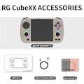 Miniatyrbilde 3 av 5: RG CubeXX Retro Håndholdt Spillkonsoll 32G+128G RGB Joystick Grå
